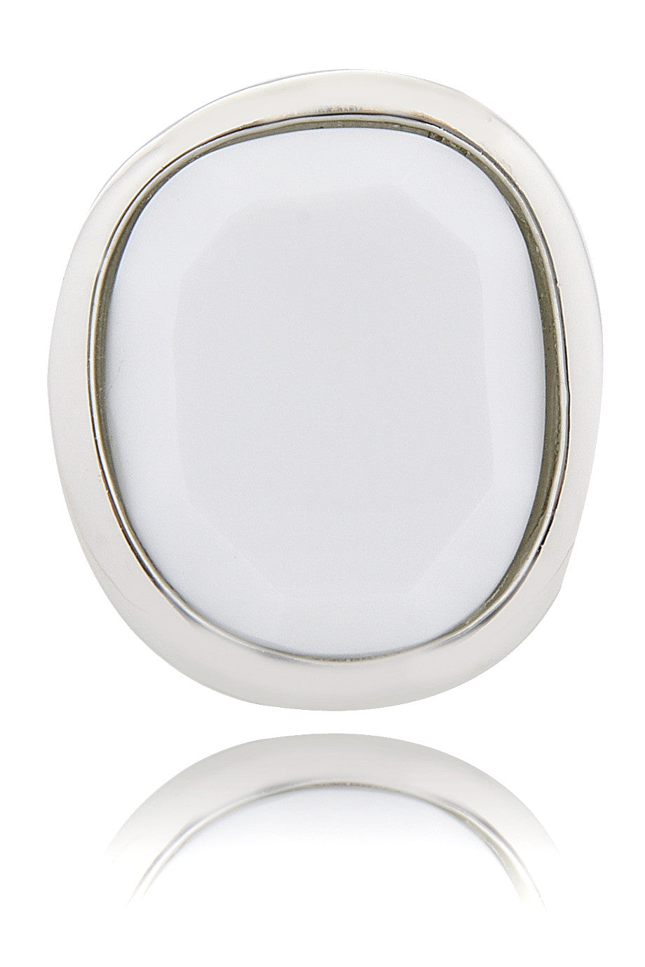 Ασημί Στρογγυλό Δαχτυλίδι - Kenneth Jay Lane | Κοσμήματα