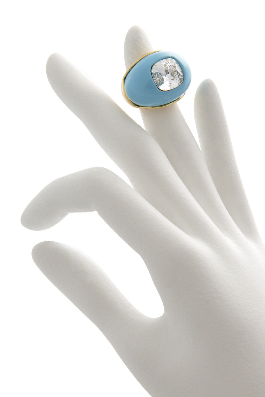 Τιρκουάζ Δαχτυλίδι με Κρύσταλλο - Kenneth Jay Lane | Κοσμήματα