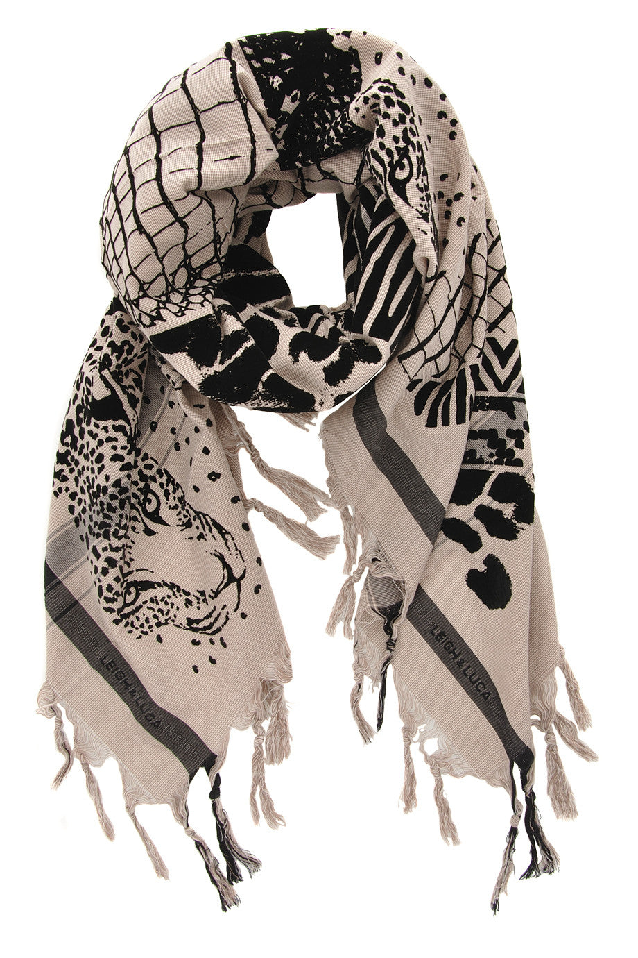 JUNGLE Beige Scarf