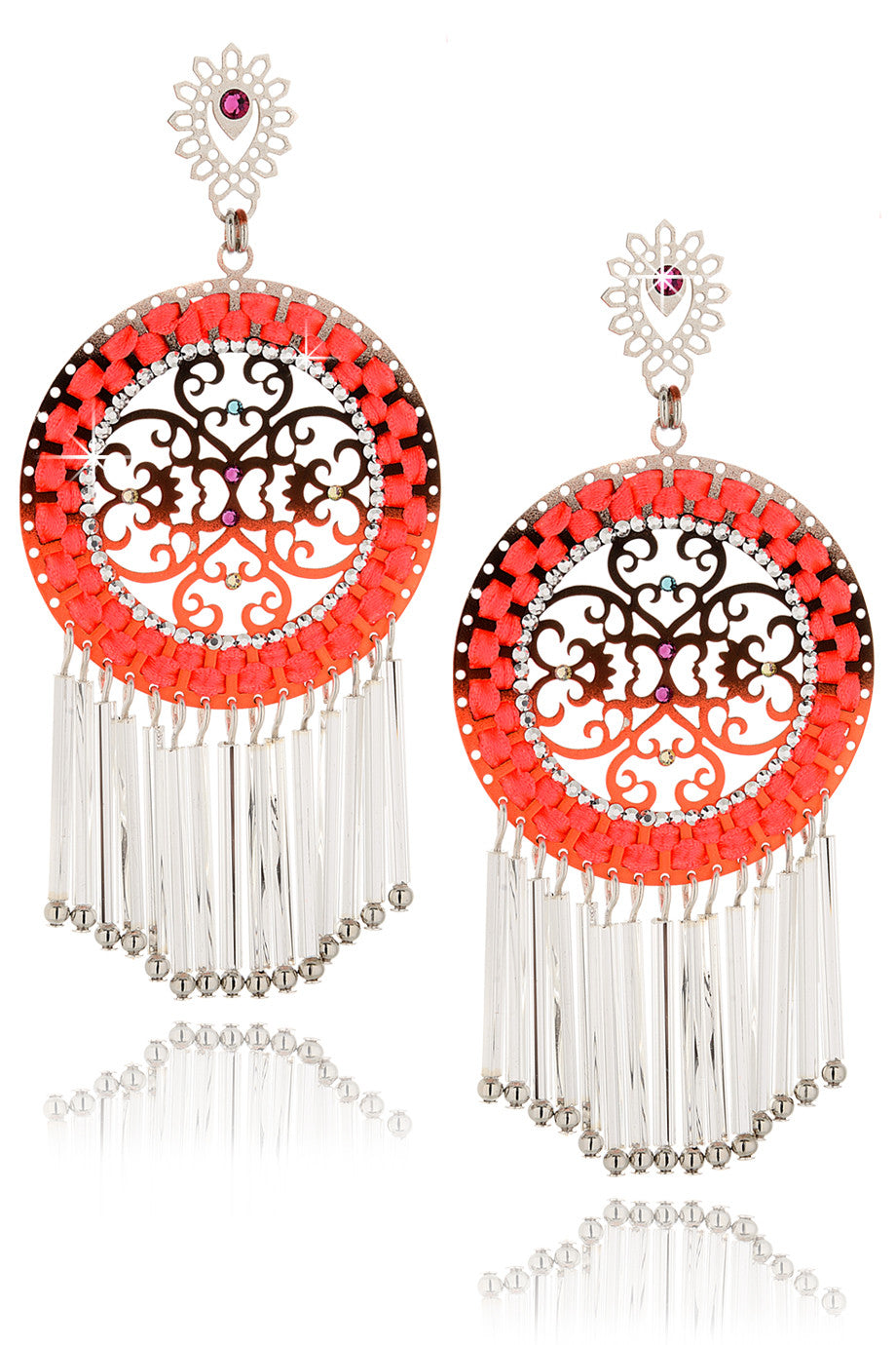 Φωσφωρούχα Σκουλαρίκια με Κρύσταλλα - Lk Designs | Κοσμήματα