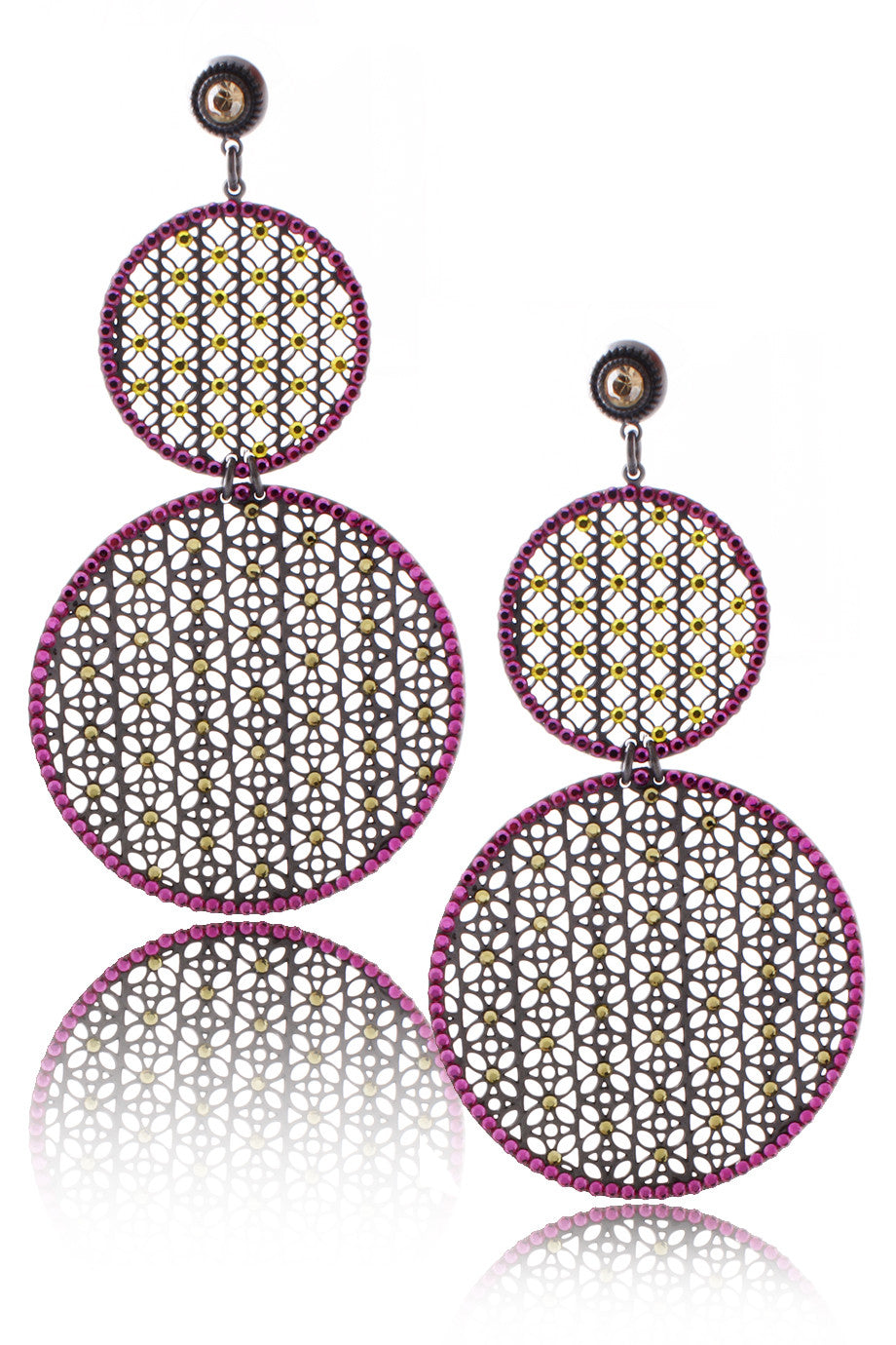 Ροζ Σκουλαρίκια - Lk Designs | Κοσμήματα