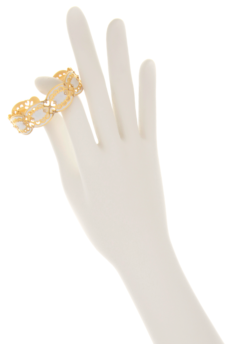 Λευκό Βραχιόλι με Κρύσταλλα - lk Designs | Κοσμήματα