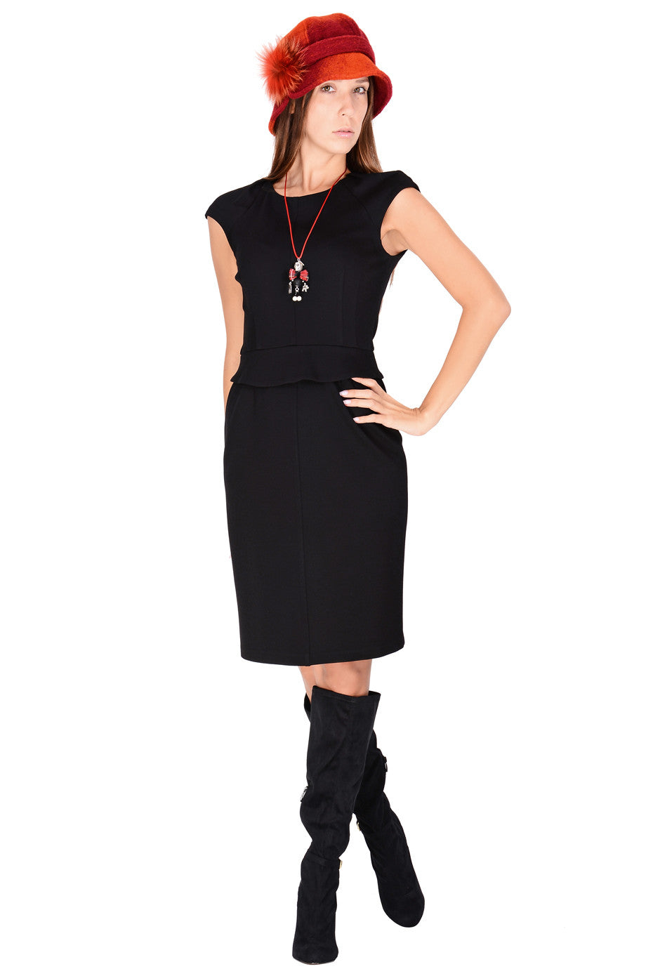 Κόκκινο Ντεγκραντέ Μάλλινο Καπέλο - Marini Silvano | Γυναικεία Καπέλα