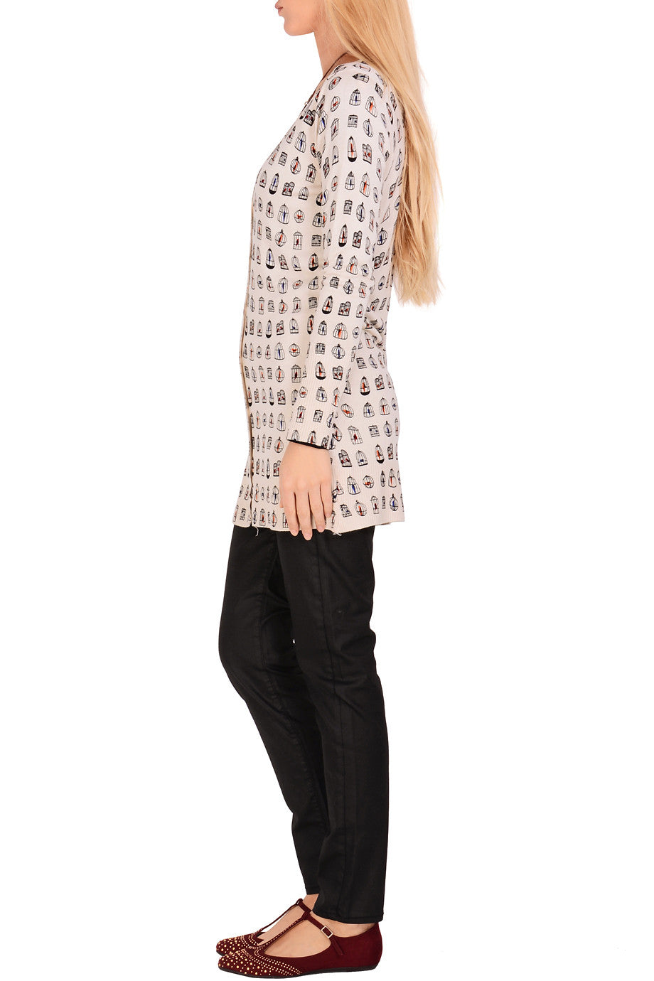 Μακριά Ζακέτα με Σχέδια | Γυναικεία Ρούχα