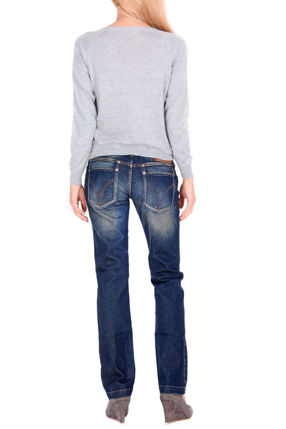 Γκρι Ζακέτα με Δαντέλα | Γυναικεία Ρούχα