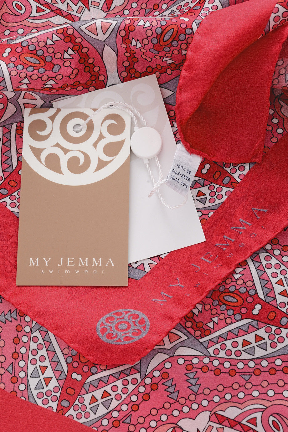 MANOLA Μεταξωτό Πολύχρωμο Φουλάρι