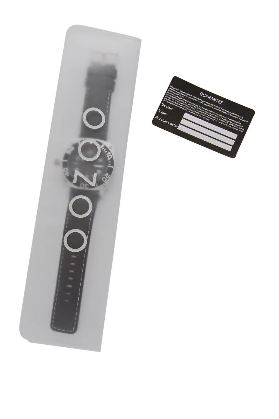 C2281 Μαύρο Δερμάτινο Ρολόι