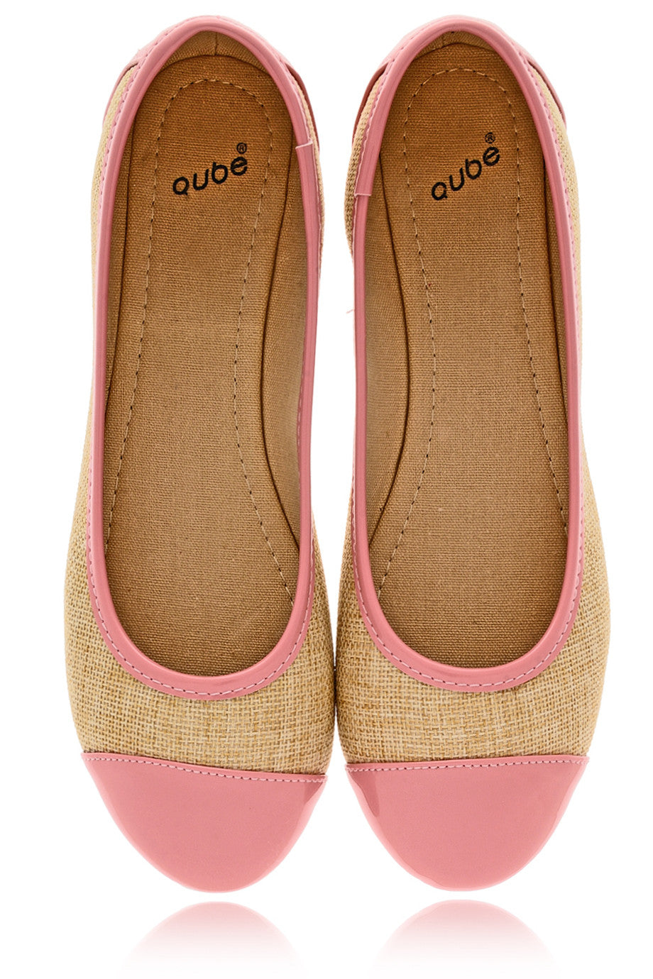 Ροζ Ψάθινες Μπαλαρίνες | Γυναικεία Παπούτσια