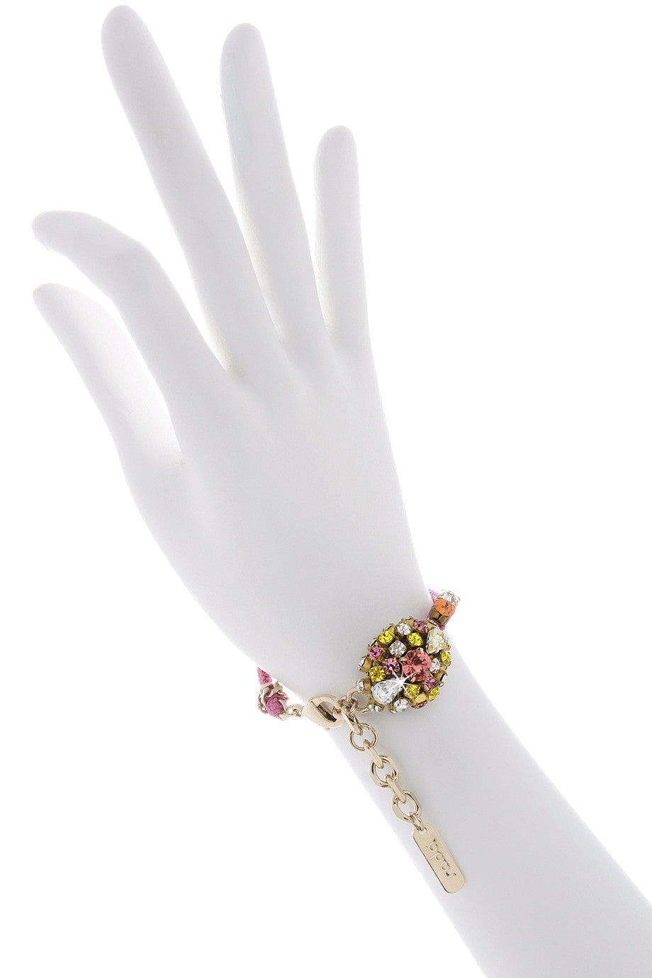 Constance Fuchsia Bracelet with Crystals