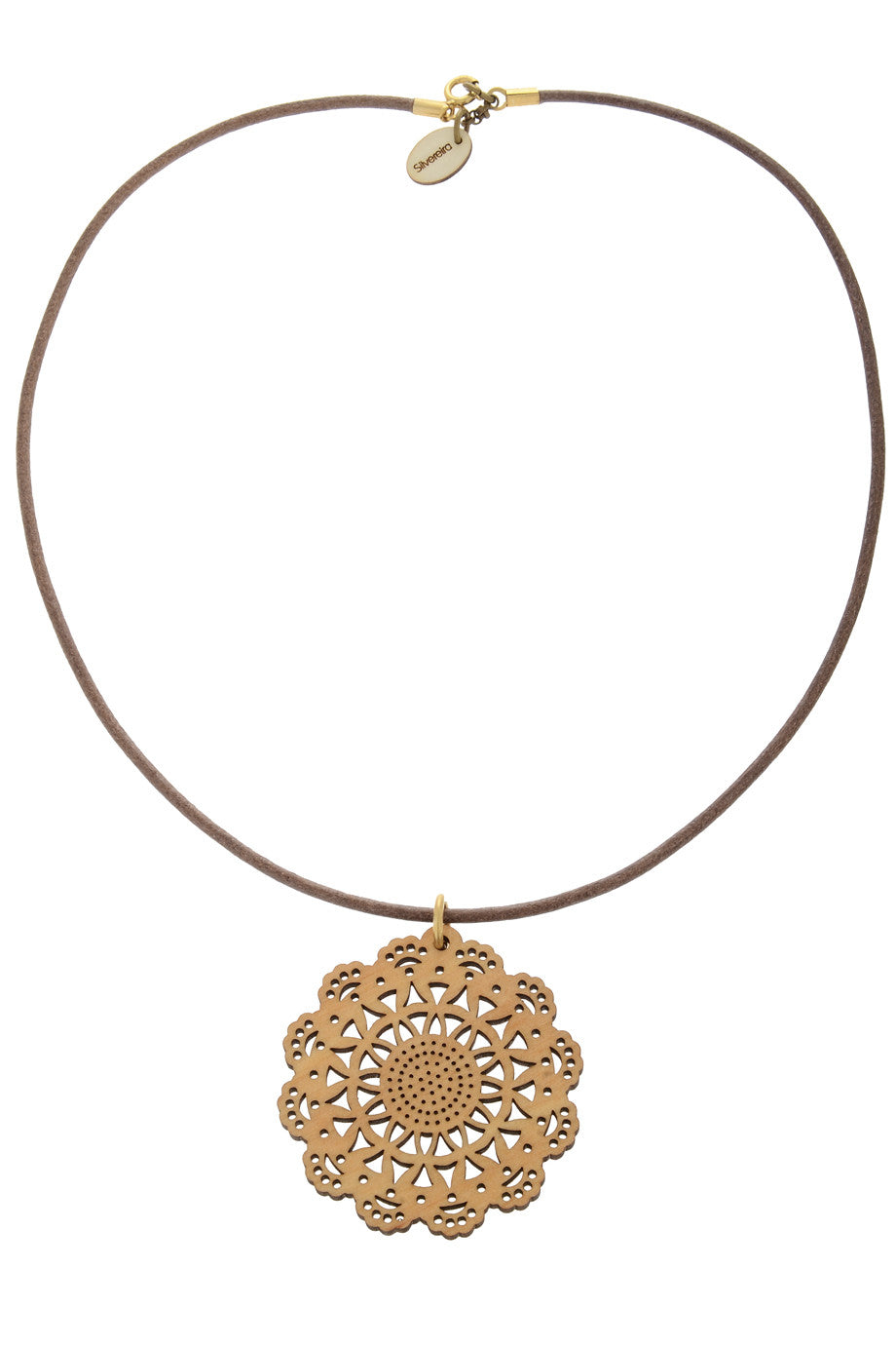 Καφέ Ξύλινο Μενταγιόν | Κοσμήματα