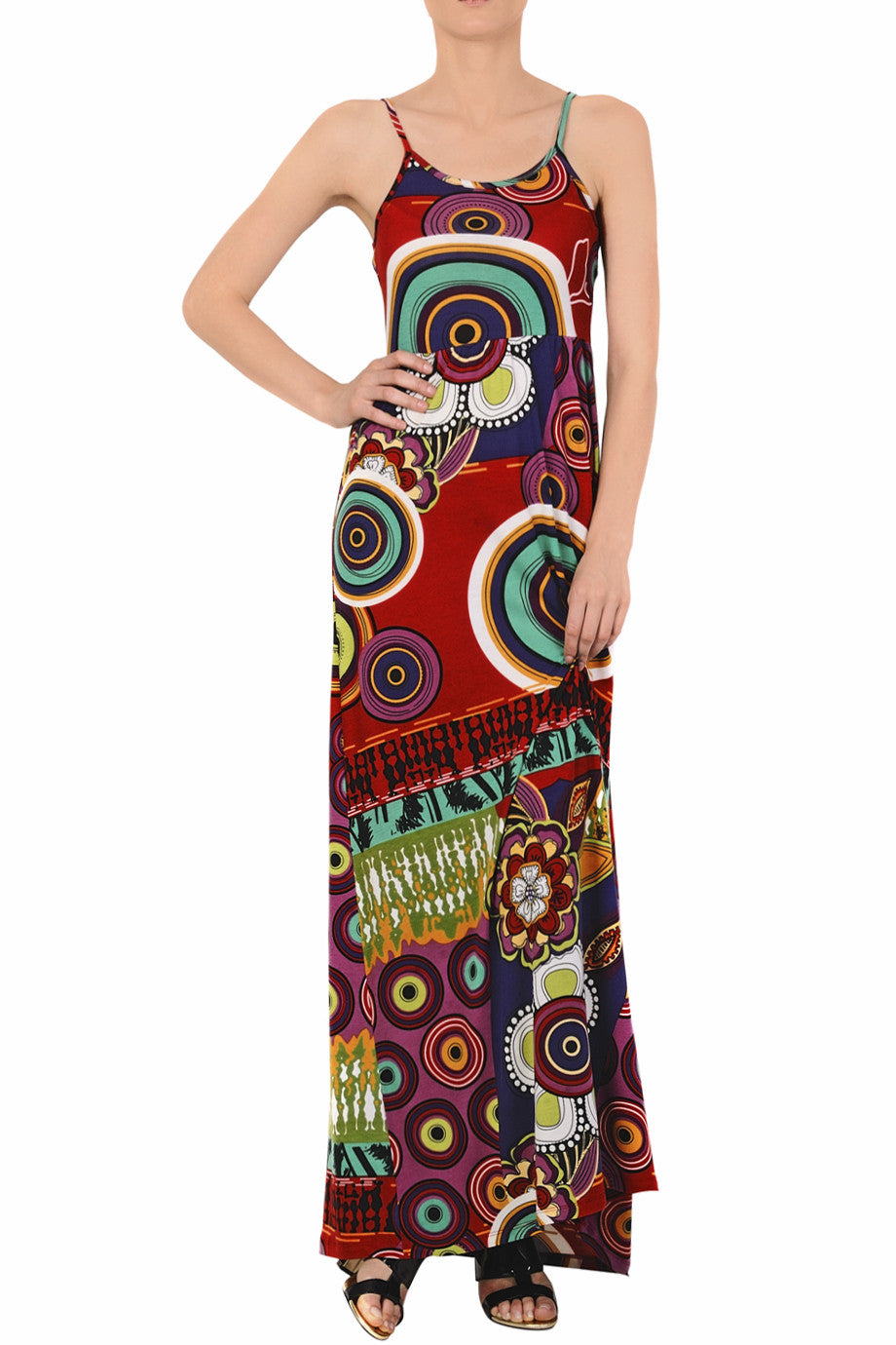 Πολύχρωμο Μάξι Φόρεμα | Φορέματα - Smash!