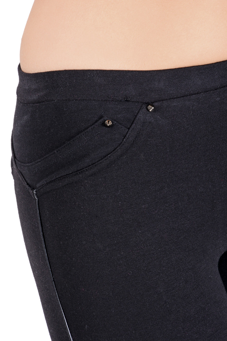 Μαύρο Κολάν με Τρουκς | Γυναικεία Παντελόνια
