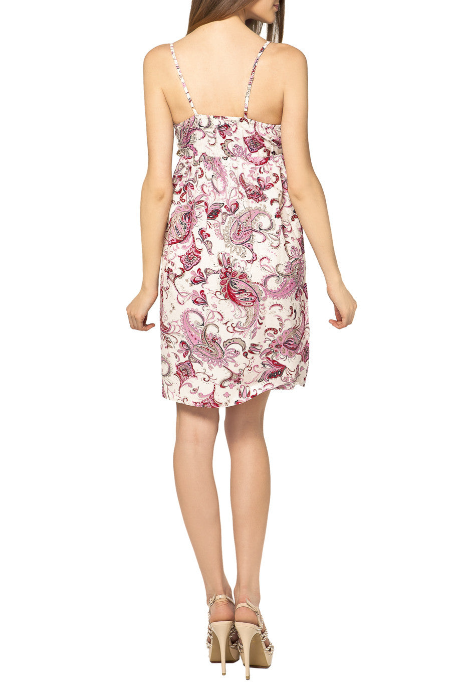 Ροζ Εμπριμέ Φόρεμα | Φορέματα - Tantra