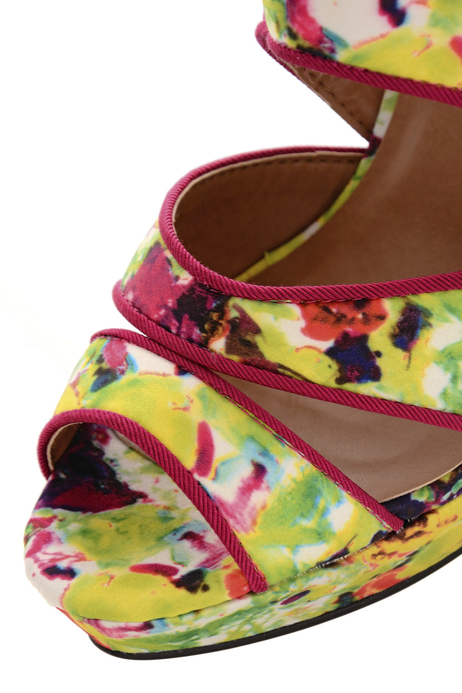 Φούξια Φλοράλ Πέδιλα | Γυναικεία Παπούτσια
