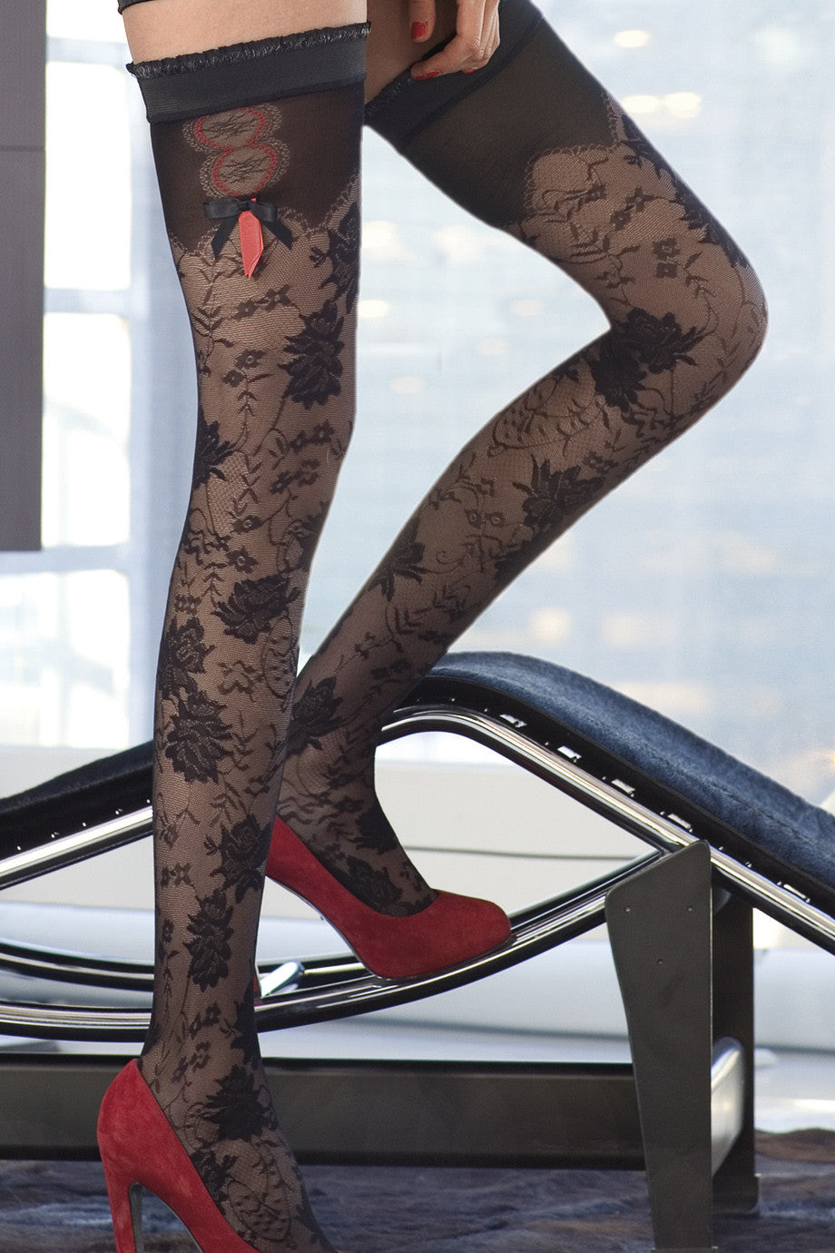 TRASPARENZE IL CAIRO Μαύρες Καλτσοδέτες