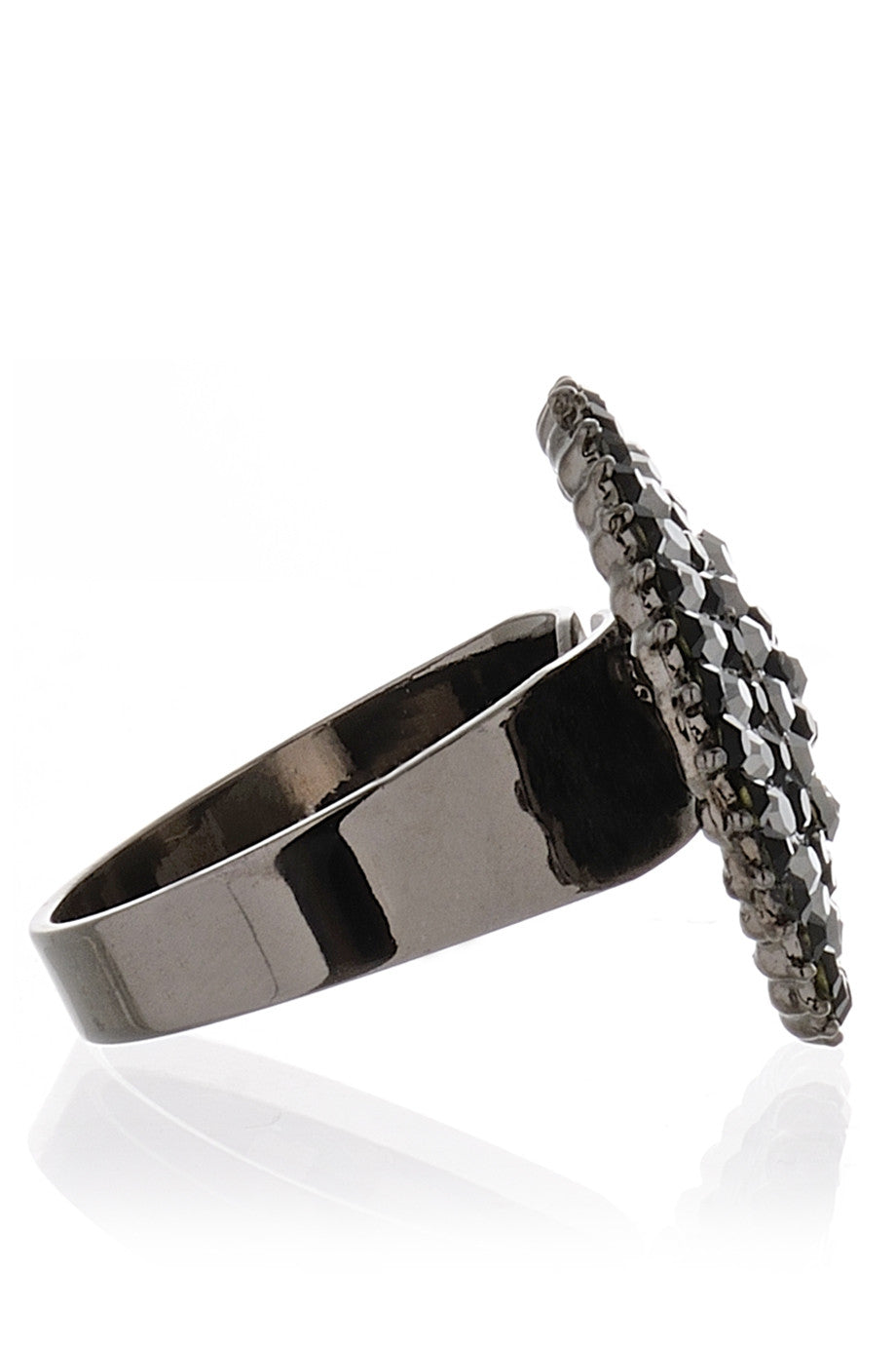 Μαύρο Στρογγυλό Δαχτυλίδι - Vanity Her | Κοσμήματα