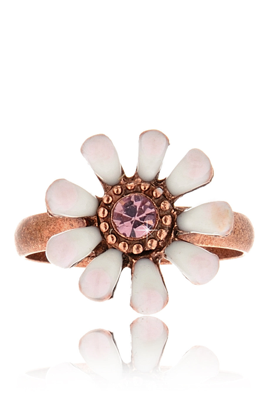 Λευκό Δαχτυλίδι με Μαργαρίτα - Vincent Filac | Κοσμήματα