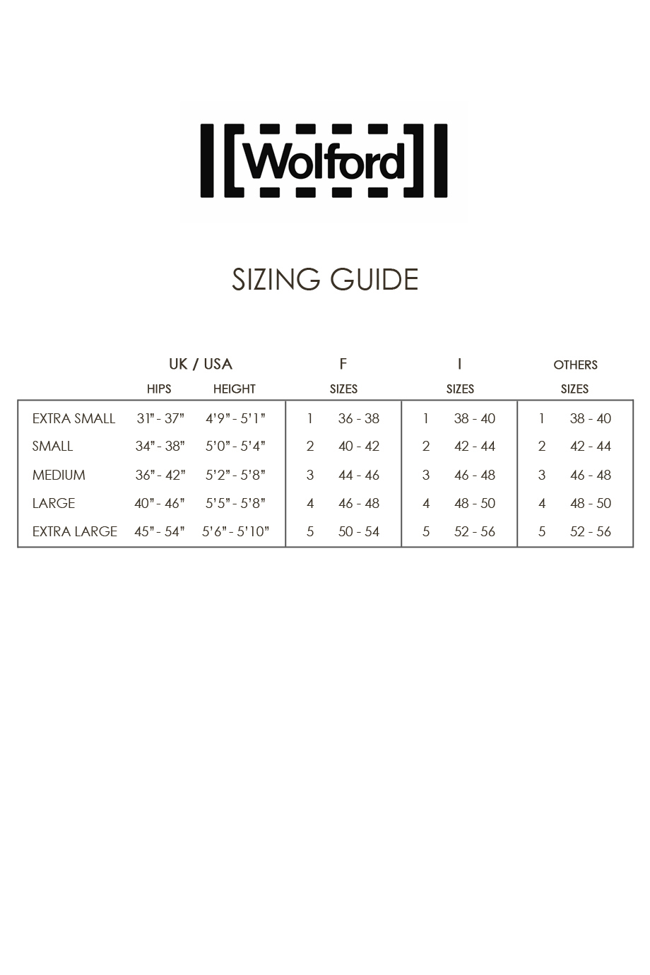 WOLFORD SOPHIA Μαύρο Καλσόν