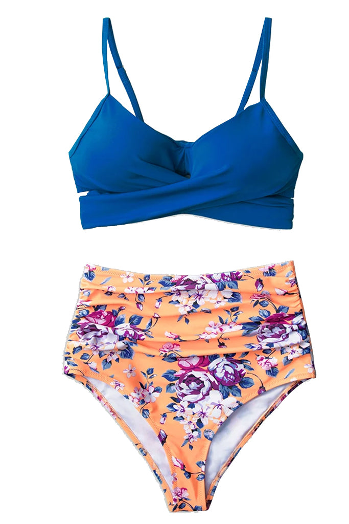Irisa Φούξια Φλοράλ Μπικίνι Μαγιό | Μαγιό - Beachwear | Irisa Fuchsia Floral Bikini