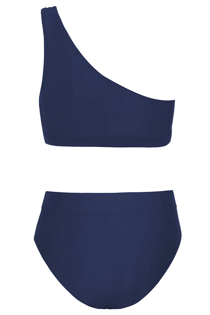 Lublina Blue One Shoulder Bikini Swimsuit