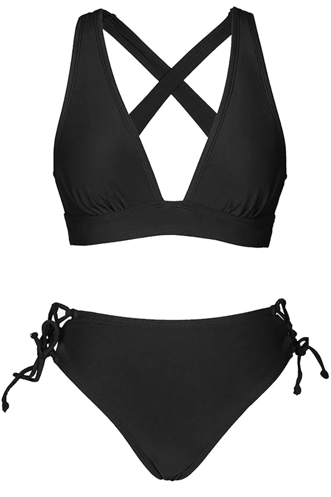 Laria Μαύρο Μπικίνι Μαγιό| Γυναικεία Μαγιό - Μπικίνι - Ψηλόμεσα - Swimwear | Laria Black High-Rise Bikini