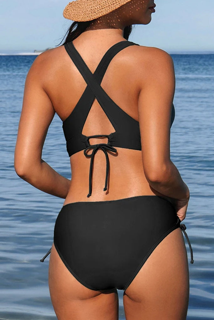 Laria Μαύρο Μπικίνι Μαγιό| Γυναικεία Μαγιό - Μπικίνι - Ψηλόμεσα - Swimwear | Laria Black High-Rise Bikini