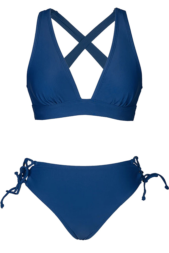 Laria Μπλε Μπικίνι Μαγιό| Γυναικεία Μαγιό - Μπικίνι - Ψηλόμεσα - Swimwear | Laria Blue High-Rise Bikini