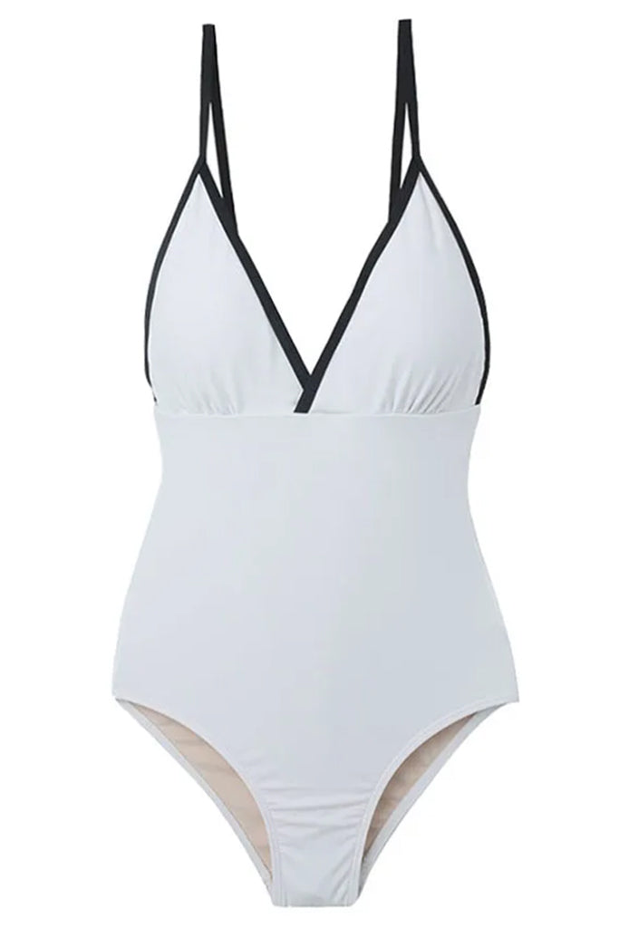 Massimo Λευκό Ολόσωμο Μαγιό | Γυναικεία Μαγιό - Ολόσωμα Swimwear| Massimo White One Piece Swimsuit