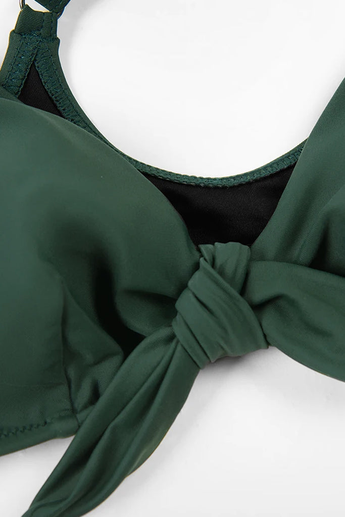 Selvy Πράσινο Φλοράλ Μπικίνι Μαγιό | Γυναικεία Μαγιό - Μπικίνι Swimwear | Selvy Green Floral Bikini