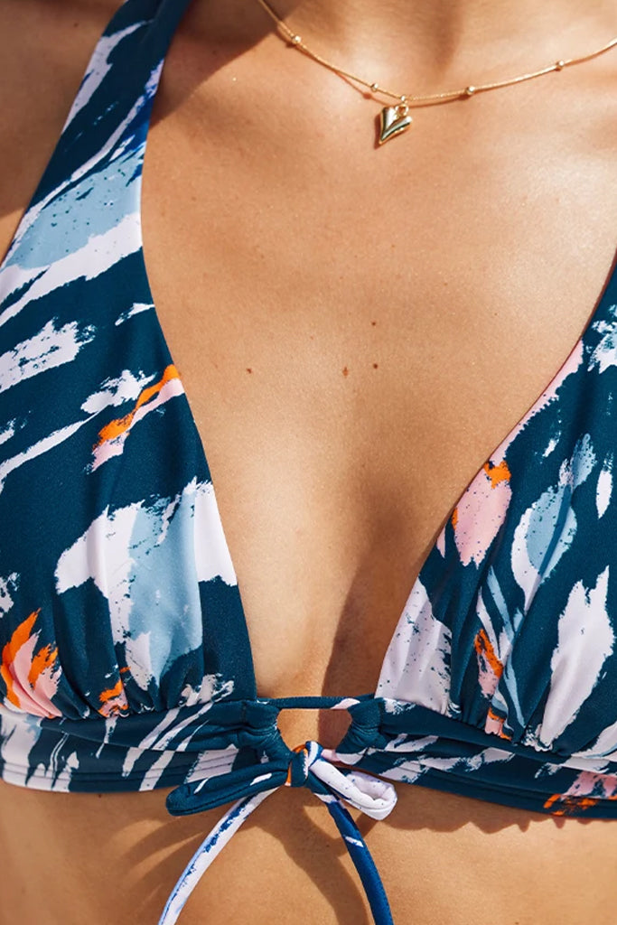 Adela Πολύχρωμο Μπικίνι Μαγιό | Γυναικεία Μαγιό - Swimwear Bikini | Adela Multicolor Triangle Bikini