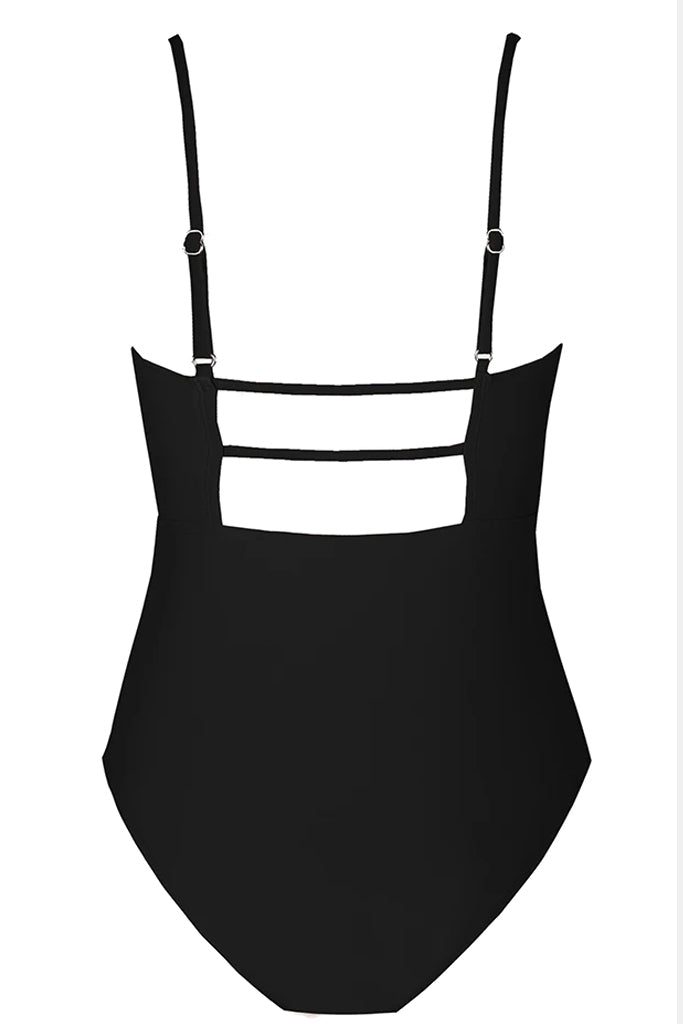 Fiorenza Μαύρο Ολόσωμο Μαγιό | Γυναικεία Μαγιό - Swimwear | Fiorenza Black One Piece Swimsuit