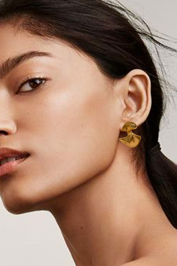 Zaria Χρυσά Σκουλαρίκια | Κοσμήματα - Σκουλαρίκια | Zaria Gold Pierced Earrings