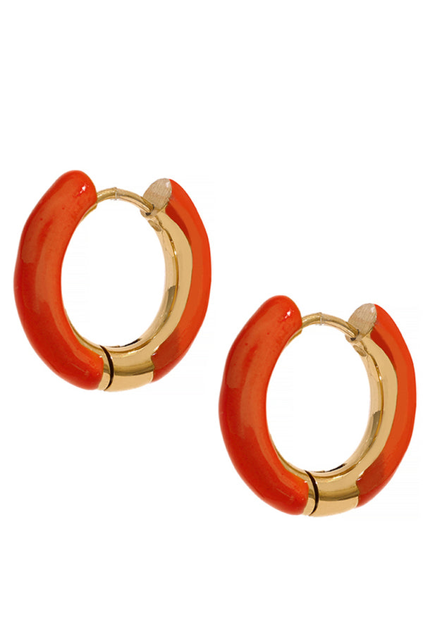 Gardy Πορτοκαλί Σκουλαρίκια Κρίκοι | Κοσμήματα - Σκουλαρίκια | Gardy Orange Hoop Earrings