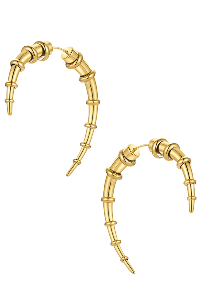 Golden Arrow Χρυσά Σκουλαρίκια Κρίκοι | Κοσμήματα - Σκουλαρίκια | Golden Arrow Gold Pearl Earrings