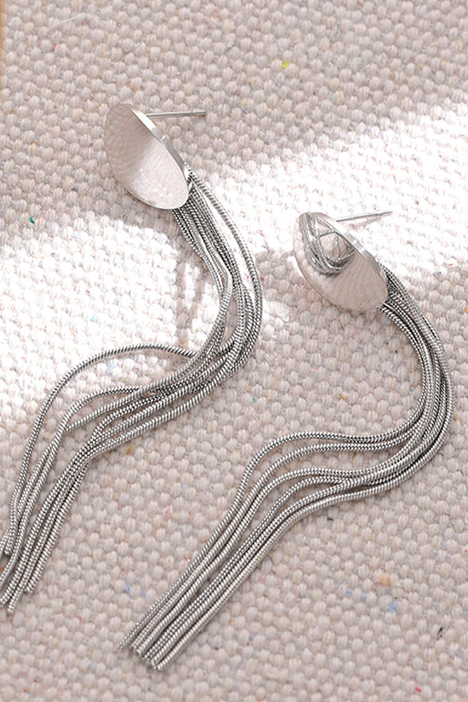Trivia Ασημί Σκουλαρίκια με Αλυσίδες | Κοσμήματα - Σκουλαρίκια | Trivia Silver Earrings with Chains