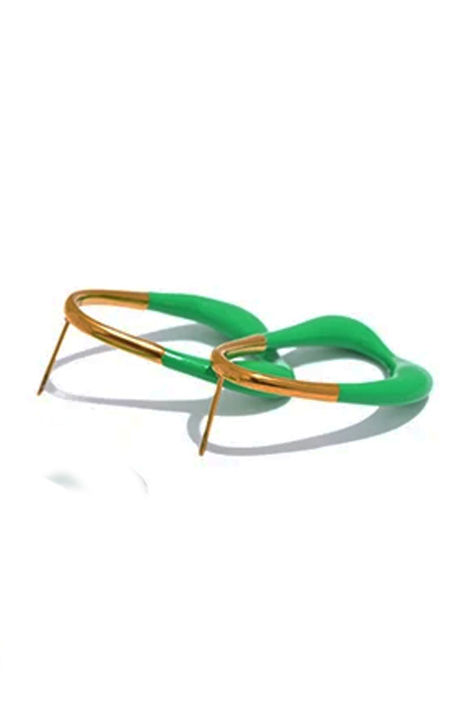 Dama Πράσινα Σκουλαρίκια με Γεωμετρικό Σχήμα | Κοσμήματα - Σκουλαρίκια Jewelry | Dama Green Geometric Earrings