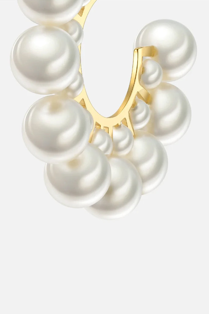 Oh My Pearl Σκουλαρίκια Κρίκοι με Πέρλες | Σκουλαρίκια Earrings | Oh Μy Pearl Hoop Earrings