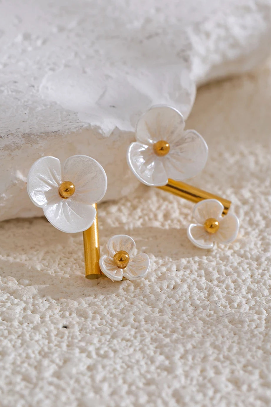 Twin Fairies Flower Earrings