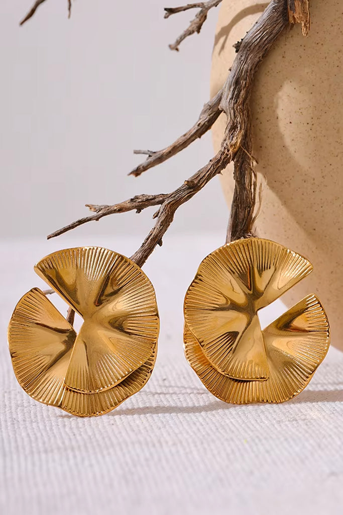 Iris Χρυσά Σκουλαρίκια | Σκουλαρίκια Earrings|  Iris Gold Earrings