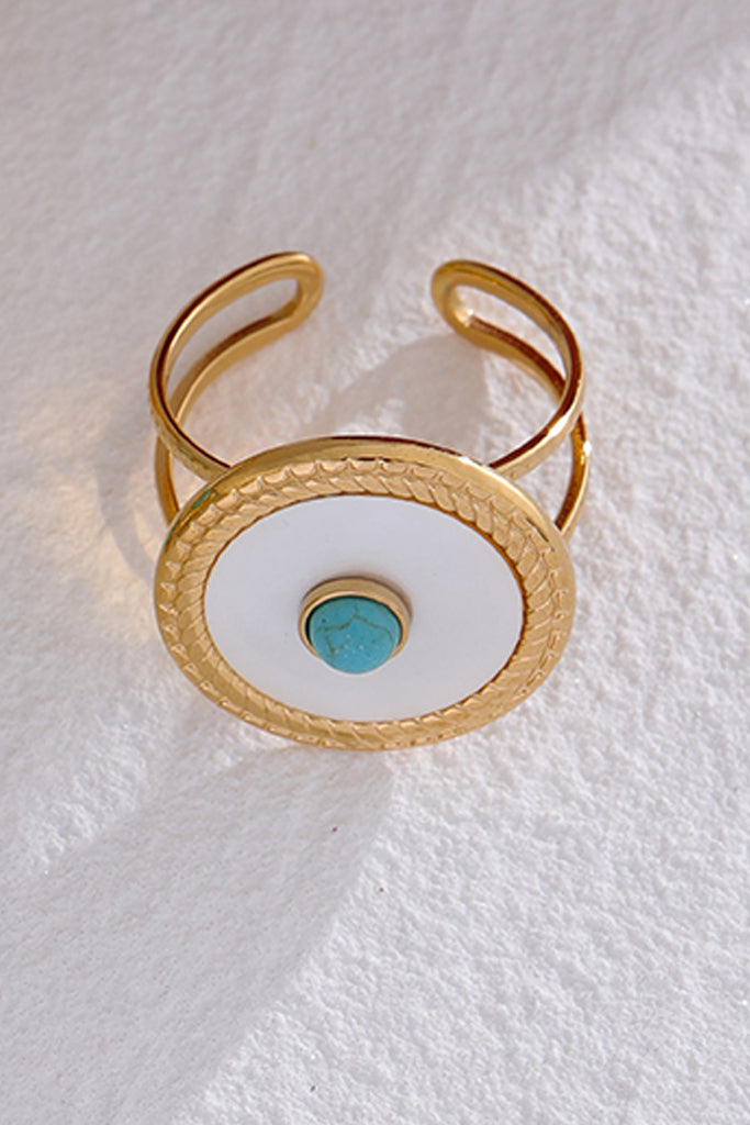 Ovalina Χρυσό Δαχτυλίδι με Φίλντισι | Κοσμήματα - Δαχτυλίδια | Ovalina Gold Ring with Natural Pearl