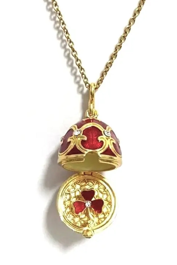 Clover Heritage Πολύχρωμο Mενταγιόν σε σχήμα Αυγού Faberge | Κοσμήματα - Μενταγιόν | Clover Heritage Faberge Egg Charm Pendant