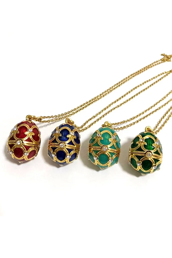 Clover Heritage Πολύχρωμο Mενταγιόν σε σχήμα Αυγού Faberge | Κοσμήματα - Μενταγιόν | Clover Heritage Faberge Egg Charm Pendant