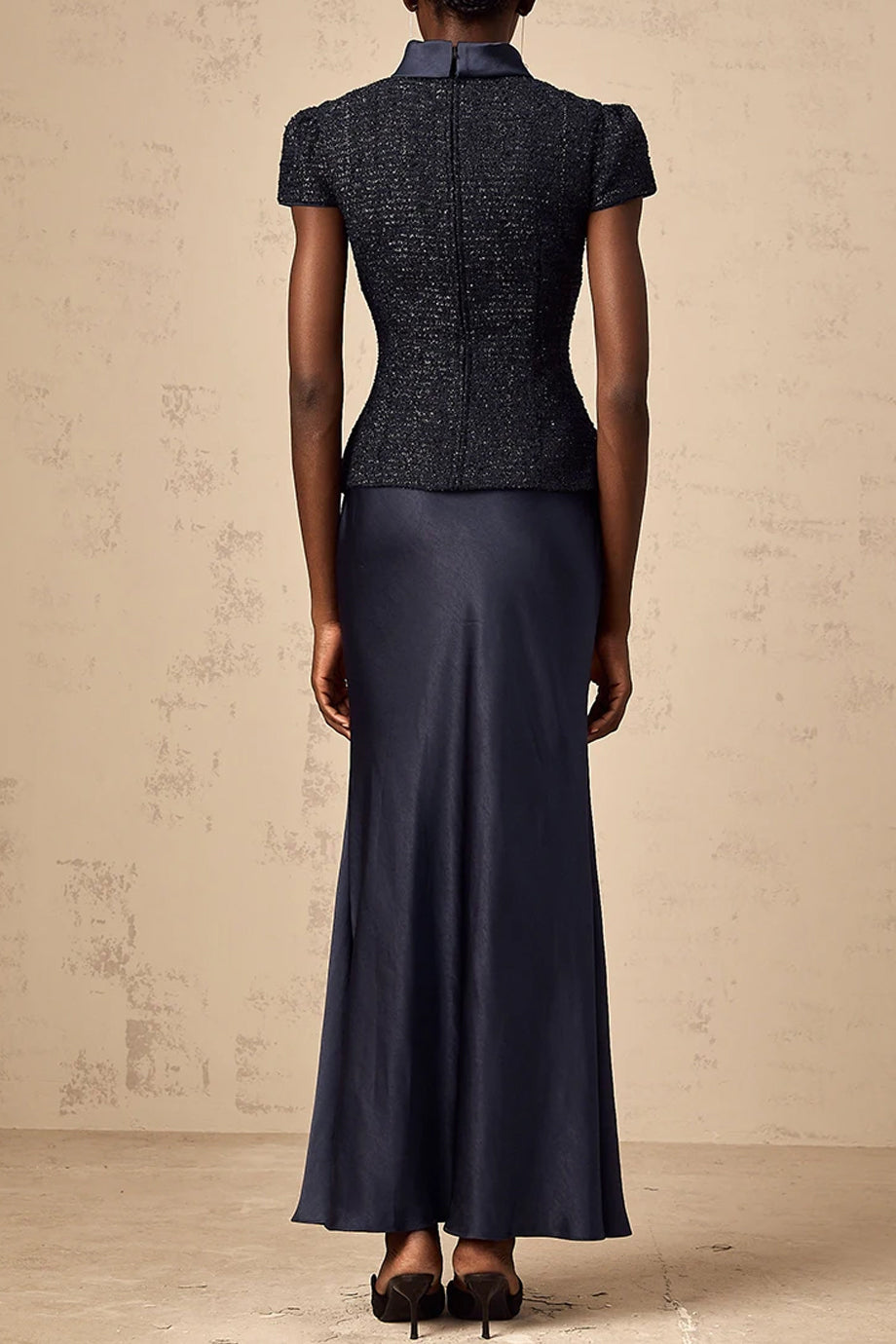 Solange Σατέν Σετ με Κοντό Σακάκι