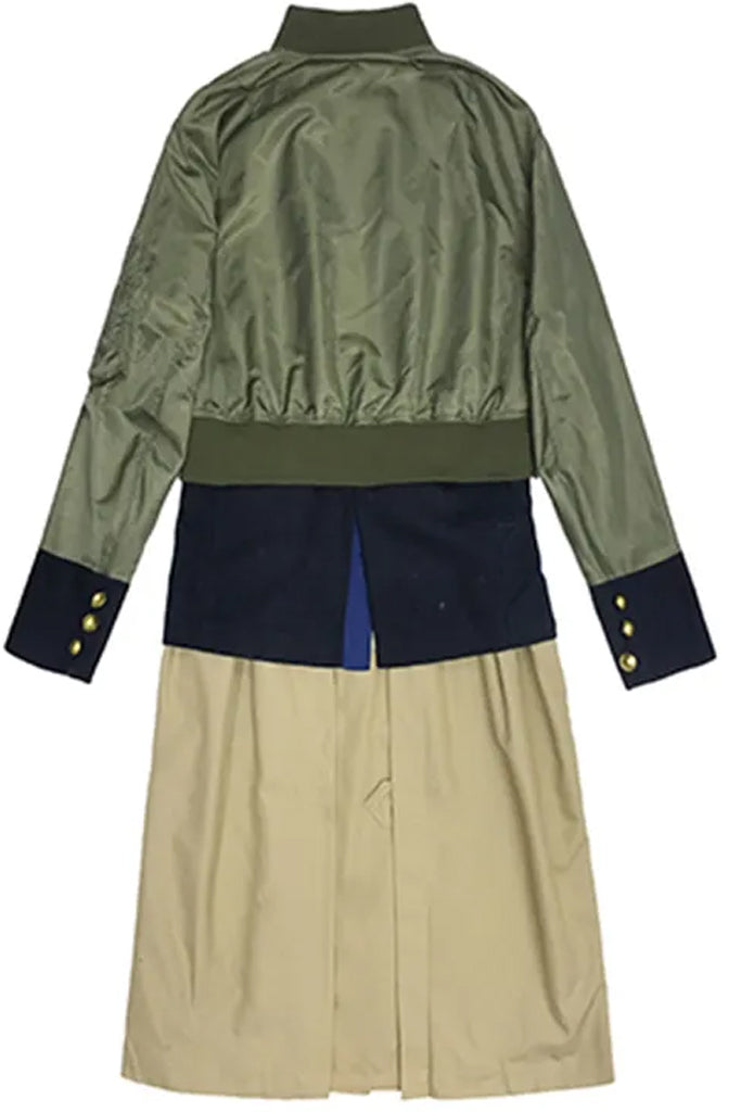 Trevisa Πανωφόρι Τύπου Καπαρντίνας | Γυναικεία Ρούχα - Μπουφάν - Πανωφόρια | Trevisa Modern Patchwork Trench Coat