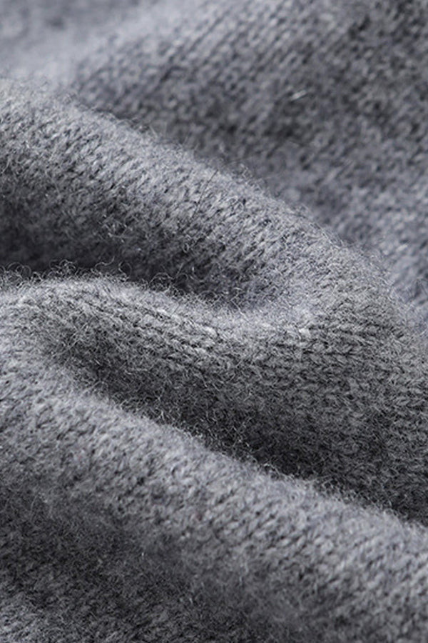 Layla Γκρι Ασύμμετρο Πουλόβερ με Ζιβάγκο | Γυναικεία Ρούχα - Πουλόβερ Πλεκτά Moncye Layla Grey Assymetrical Turtleneck Sweater Knitwear