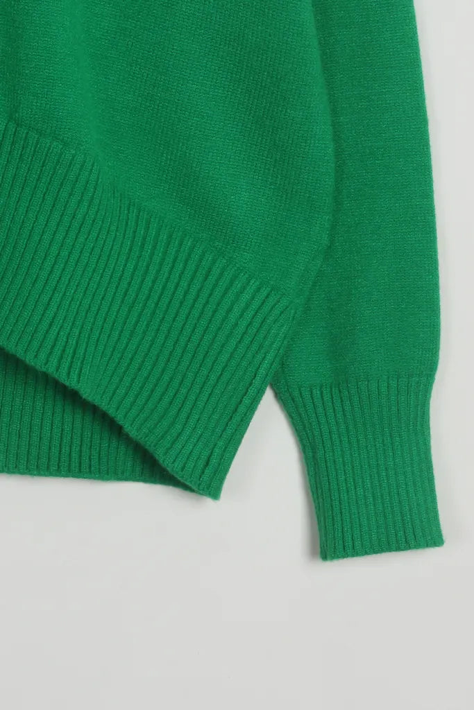 Robin Πράσινο Πουλόβερ με Ζιβάγκο | Πουλόβερ Πλεκτά Knitwear Robin Green Turtleneck Sweater