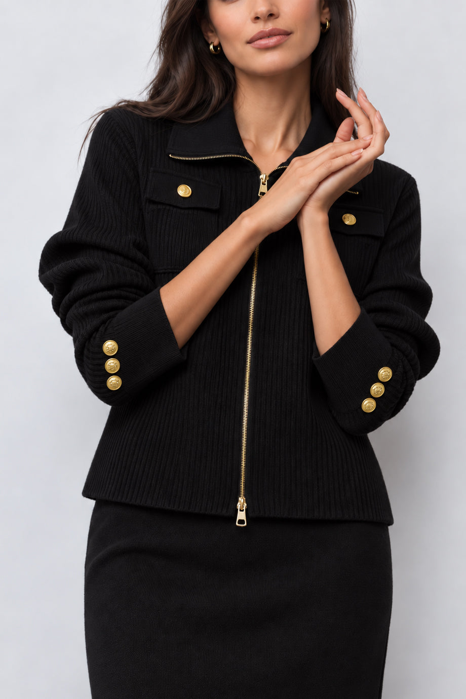 Rouge Marais Πλεκτό Σετ Ζακέτα και Midi Φούστα | Πλεκτά Σετ Knitwear| Clothing Sets | Rouge Marais Knit Set with Jacket and Skirt