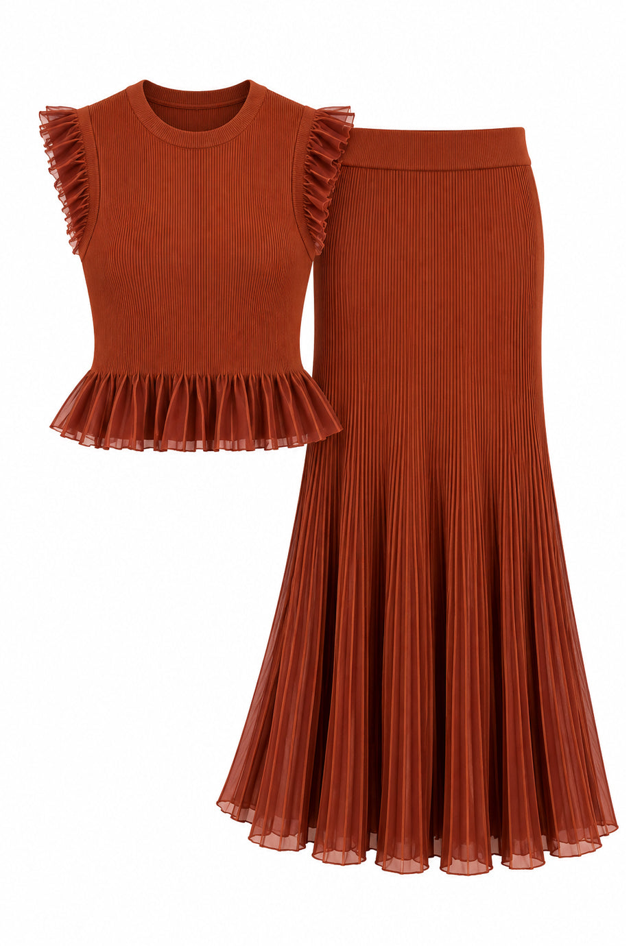 Onyx Cadence Σετ με Τοπ και Φούστα με Peplum Λεπτομέρειες