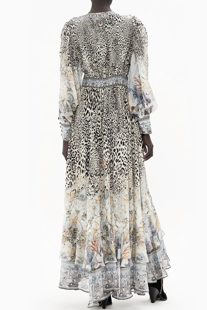 Lenia Πολύχρωμο Εμπριμέ Ασύμμετρο Φόρεμα | Γυναικεία Ρούχα - Φορέματα - Βραδινά | Lenia Multicolor Printed Asymmetrical Dress