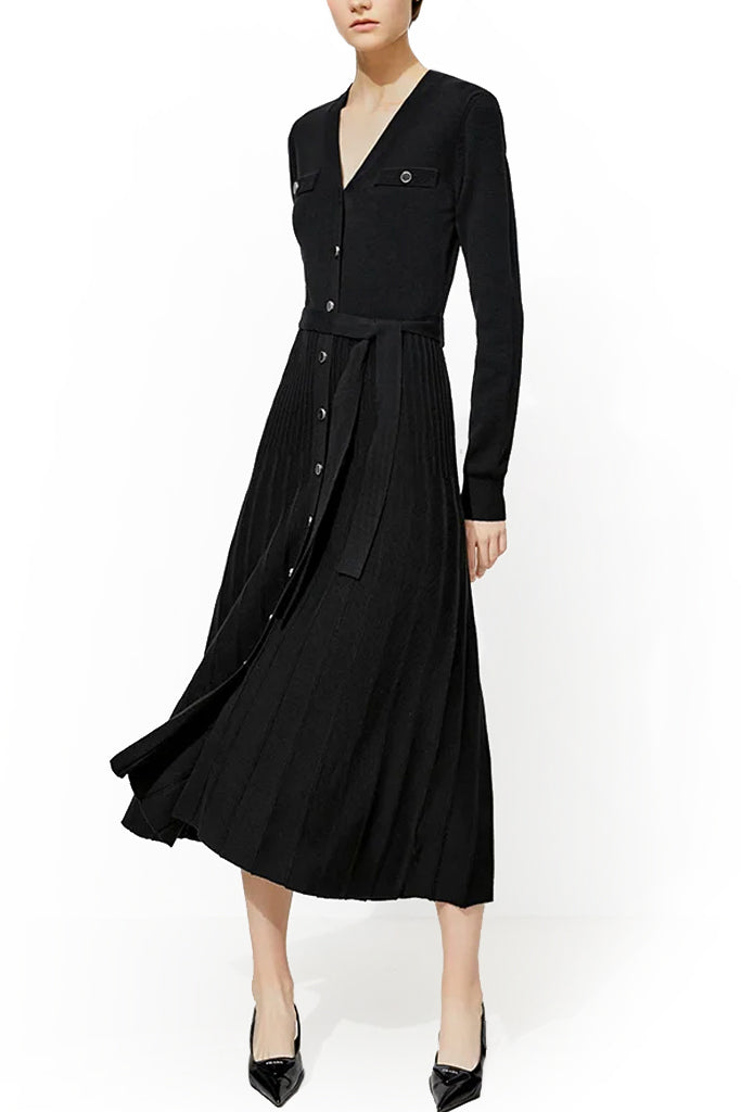 Pebbly Μαύρο Πλεκτό Φόρεμα | Φορέματα - Dresses | Pebbly Black Knit Dress